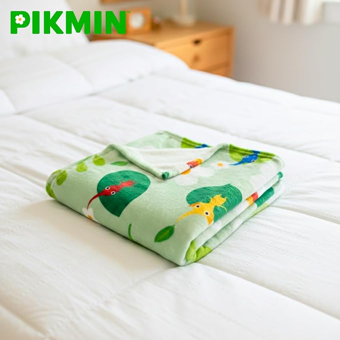 Nintendo Pikmin Game Throw Blanket 60 in x 46 in – Kids Soft Cozy Plush for Couch, Bed & Travel, (Officially Licensed Product) by Franco