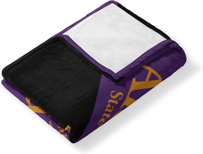 Northwest NCAA Silk Touch Throw Blanket, Ultra Soft Plush Polyester, Lightweight Warm Decorative Fan Gift, 46 x 60 in
