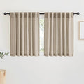 RYB HOME Natural Linen Blend Sheer Curtains by RYBHOME