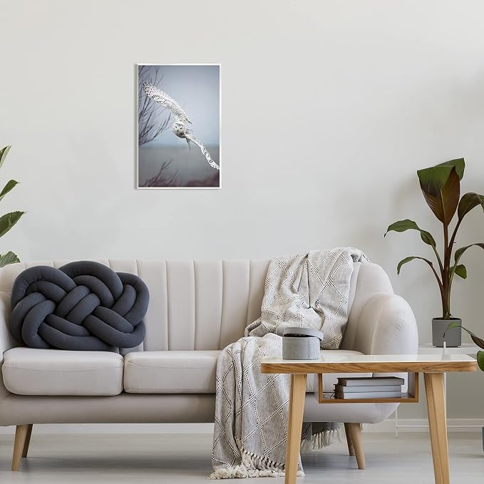 Majestic Snowy Owl Wildlife, 13 x 19 Inch Mounted Print on Wall Plaque | Stupell Industries · By Carrie Ann Grippo-Pike · Ready to hang · Made in USA