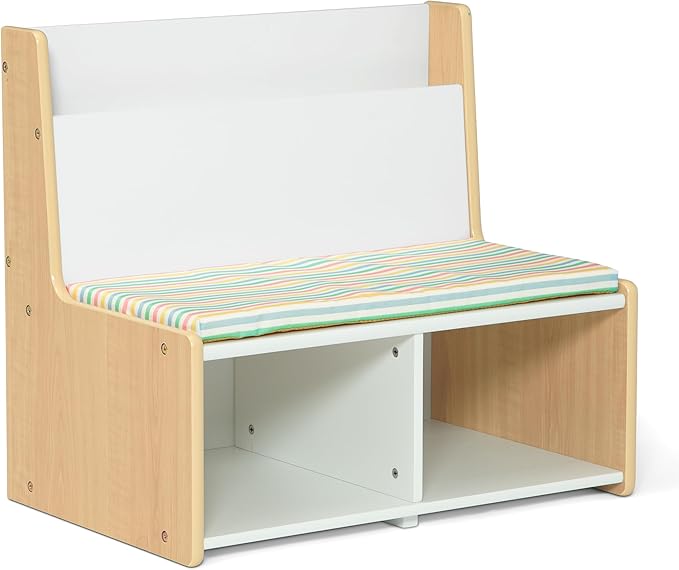Delta Children - GapKids Reading Nook with Padded Bench - Greenguard Gold Certified, Pastel