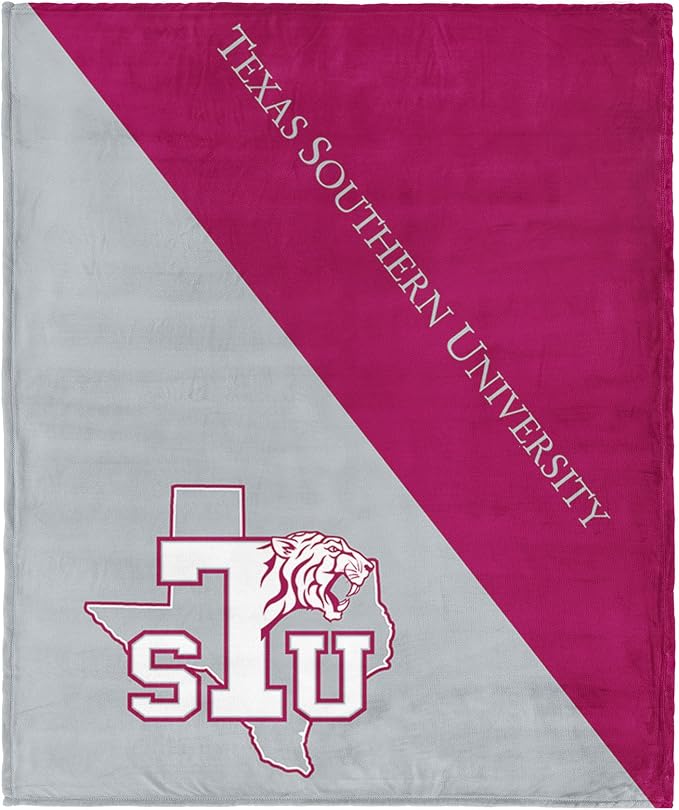 Northwest NCAA Silk Touch Throw Blanket, Ultra Soft Plush Polyester, Lightweight Warm Decorative Fan Gift, 46 x 60 in