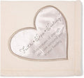 Pavilion Gift Company The Comfort Blanket 19514 Faith Hope Plush Throw Blanket, White, 50 Inch x 60 Inch