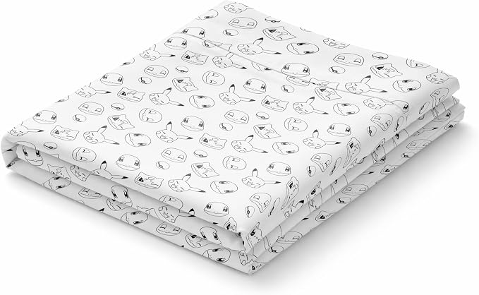 Northwest Pokemon Battle Squad Twin Size Bed in a Bag Set, Pikachu Charmander Squirtle Eevee, Kids Boys Girls Bedding Comforter Sheets