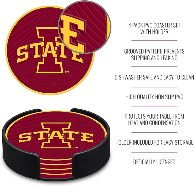 Rico Industries NCAA 4pack Coaster Set - Classic Favorites
