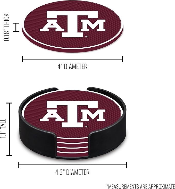 Rico Industries NCAA 4pack Coaster Set - Classic Favorites