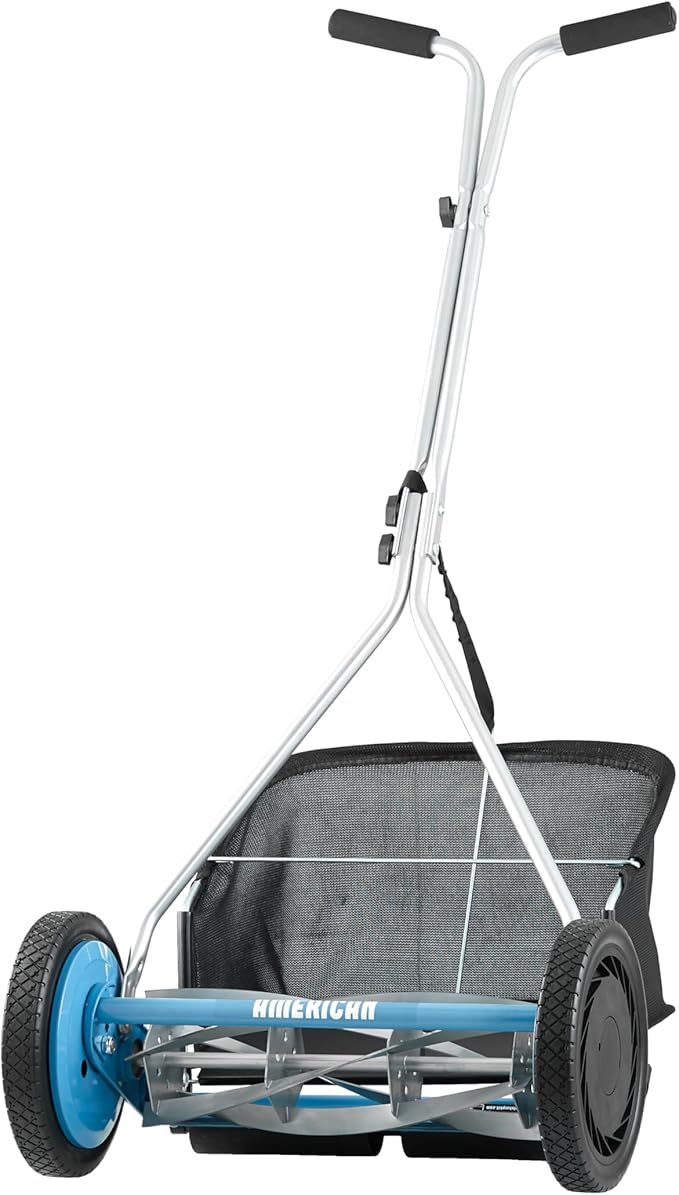 American Lawn Mower 1604-16 16" 5-Blade Reel Mower with Grass Catcher
