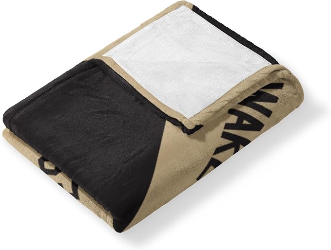 Northwest NCAA Silk Touch Throw Blanket, Ultra Soft Plush Polyester, Lightweight Warm Decorative Fan Gift, 46 x 60 in