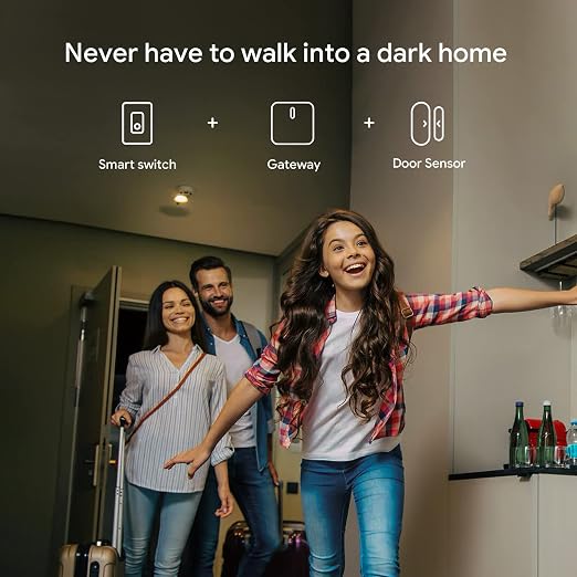 TREATLIFE Apple HomeKit Smart Switches for Lights, Neutral Wire Required, 2.4GHz WiFi Smart Light Switch Compatible with Alexa, Google Home & SmartThings, Single-Pole, No Hub Needed