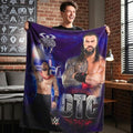 WWE Roman Reigns Main Event Champions Bedding Super Soft Throw Blanket, 46 in x 60 in, (Official Licensed Product) by Franco Collectibles