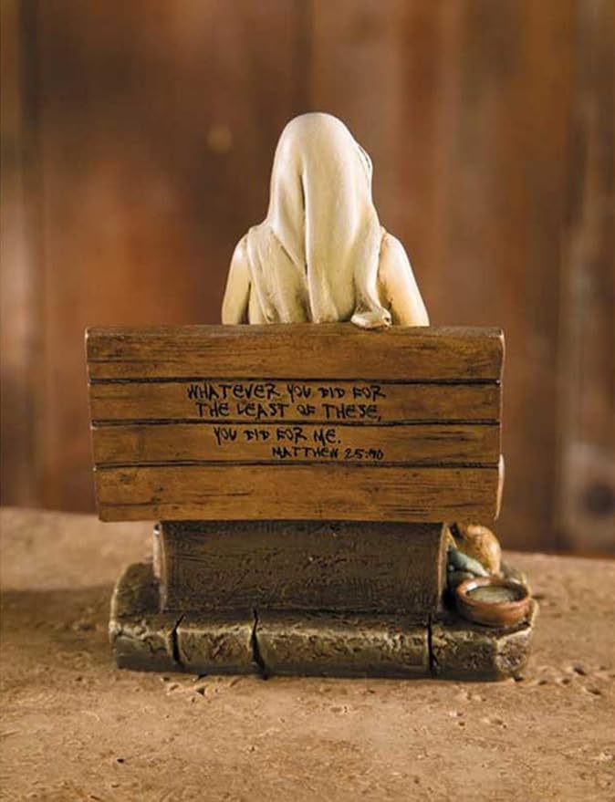 Avalon Gallery Christian Home Décor Hand-Painted Michael Adams Figurine, 5-Inch, No Place to Rest