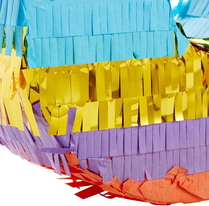 BLUE PANDA Rainbow Number 5 Pinata - Small, Multicolored, 12 x 16.5 x 3 In - Pinata for Kids Birthday Party & Fiesta Decoration