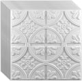 Art3d Drop Ceiling Tiles 24x24in. (12-Pack, 48 Sq.ft), Wainscoting Panels Glue Up 2ft x 2ft, White | PVC, Water Resistant, Shatterproof, Fade-Resistant, Compatible with Grid System, Versatile for Living Room, Bedroom & Office