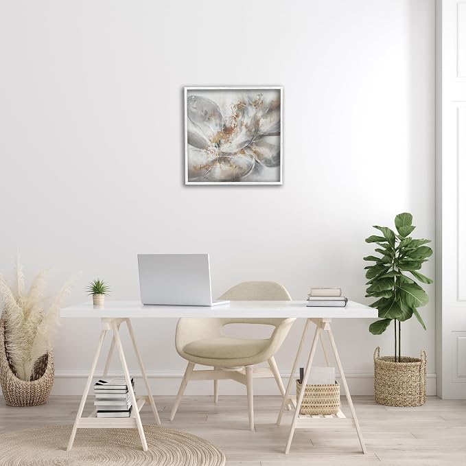 Abstract Floral Bloom Gallery, 24 x 24 Inch Framed Giclée Print | Stupell Industries · By K. Nari · Ready to hang · Made in USA