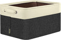 BALEINE 1 Pack Fabric Closet Storage Bins for Shelves, Linen Closet Organizers and Storage, Decorative Baskets for Organizing, Shelf, Clothes, Home, Office (Black, 17''x13''x10.5'')