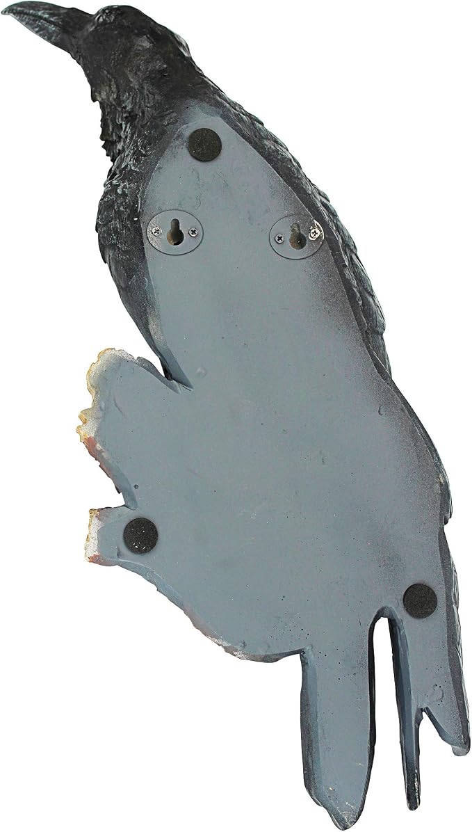 Design Toscano The Raven's Perch Gothic Decor Wall Sculpture, Single