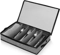 Silverware Organizer Chest,Silverware Storage Box,Stackable Flatware Storage Case,Spoon Organizer,Tableware Storage Box With 4 Dividers for Moving Transport,Kitchen Utensil cutlery Organizer | Silverware Box,Poon Organizer,Tableware Storage Box With 4 ...