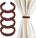 Ptwola 4 Pack Braided Curtain Tiebacks Boho Elegant Rustic Curtain Holdbacks by Unknown