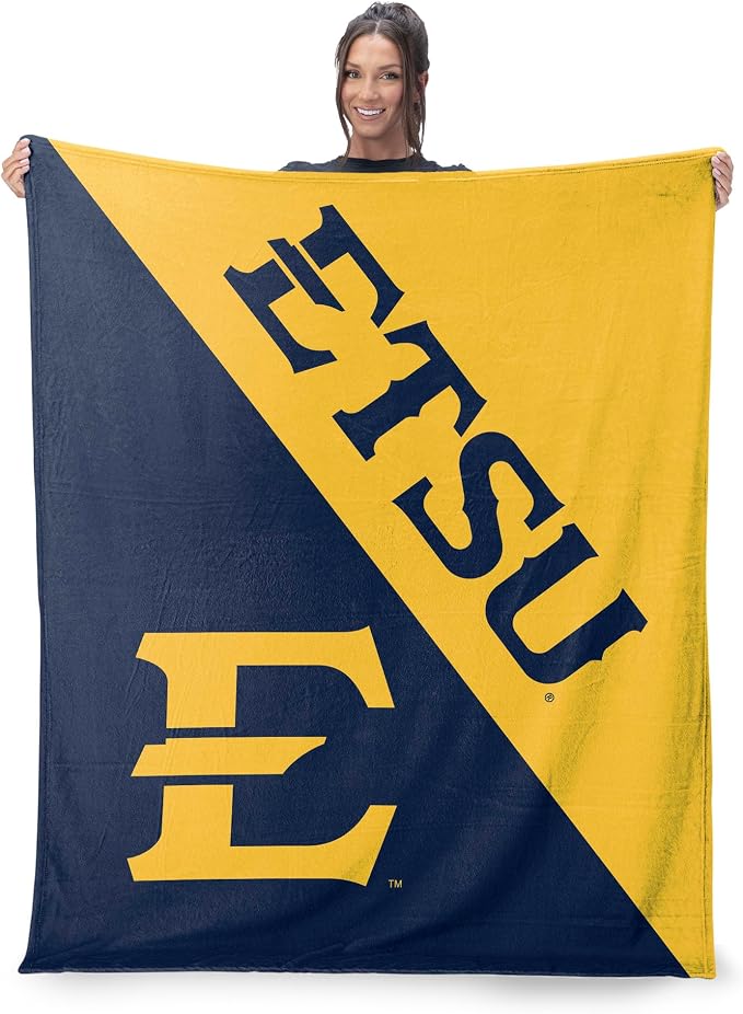 Northwest NCAA Silk Touch Throw Blanket, Ultra Soft Plush Polyester, Lightweight Warm Decorative Fan Gift, 46 x 60 in