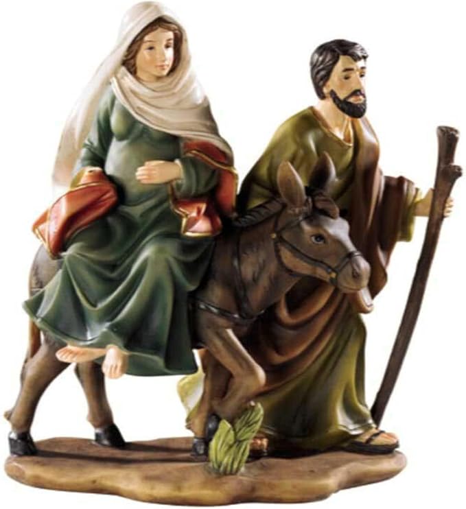 Barcelona Collection Hand-Painted Religious Statue with Gold Accents, 7-Inch, La Posada
