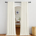 NICETOWN Faux Linen Sheer Curtains 80 inch Length by NICETOWN