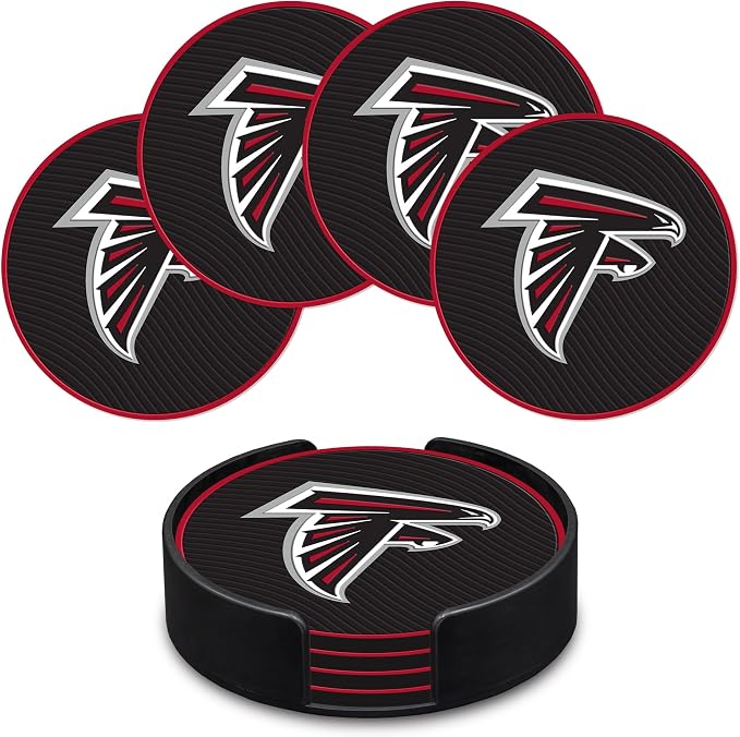 Rico Industries NFL Football Classic Favorites: PVC Coaster Set (4-Pack)