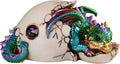 ICE ARMOR 5.5" W Colorful Dragon Baby Hatchling in Egg Statue Fantasy Decoration Figurine