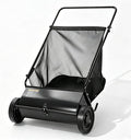 Push Lawn Sweeper, 26 in Grass Sweeper Leaf Collector with 7 Cu.ft Mesh Bag, Yard Sweeper with Adjustable Brush Height and 4 Spinning Brushes for Cleanup, Lawn Care Equipment