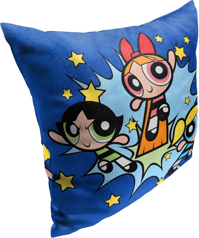 Northwest Powerpuff Girls Pillow, 18" x 18", Little Crime Fighters