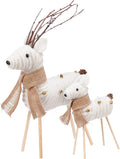 Primitives by Kathy Cream Deer Decorative Sitter Set