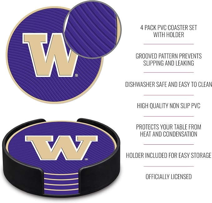 Rico Industries NCAA 4pack Coaster Set - Classic Favorites