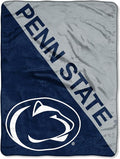 Northwest NCAA Penn State Nittany Lions Unisex-Adult Micro Raschel Throw Blanket, 46" x 60", Halftone