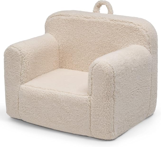 Delta Children Cozee Sherpa Chair, Cream