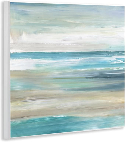 'Abstract Beach Sand Ocean Waves'| Wall Plaque Art | Stupell Industries | 12 x 12 Inches, Easy to Hang and Sturdy, Made in USA, by Nan