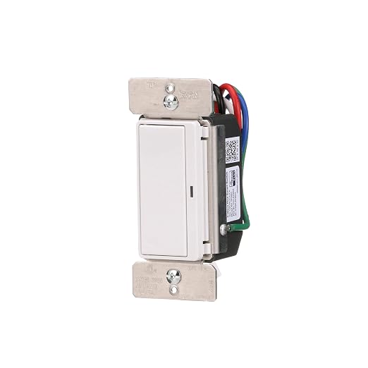 Eaton Z-Wave Plus RF9601DW Wireless Switch, Single Pole, 3-Way, White