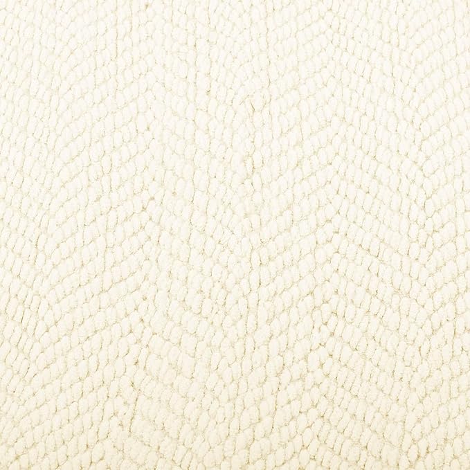 Home Soft Things White Throw Blanket Knitted Tweed Throw 50'' x 60'', Antique White, Super Soft Cozy Warm Comfortable Breathable Throw for Living Room Chair Couch Bed Sofa Bedroom Home Décor
