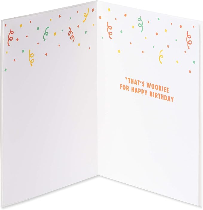 Papyrus Funny Star Wars Birthday Card (Wookie for Happy Birthday)