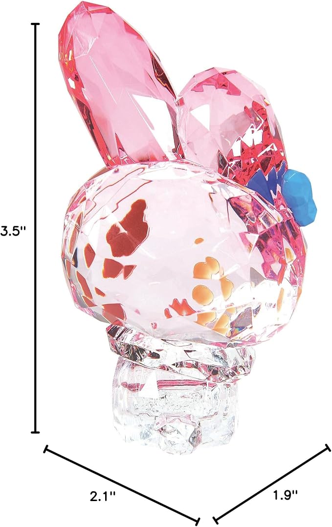 Enesco FACETS Sanrio My Melody Sitting Miniature Figurine, 1.9 Inch, Multicolor