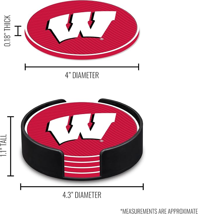 Rico Industries NCAA 4pack Coaster Set - Classic Favorites