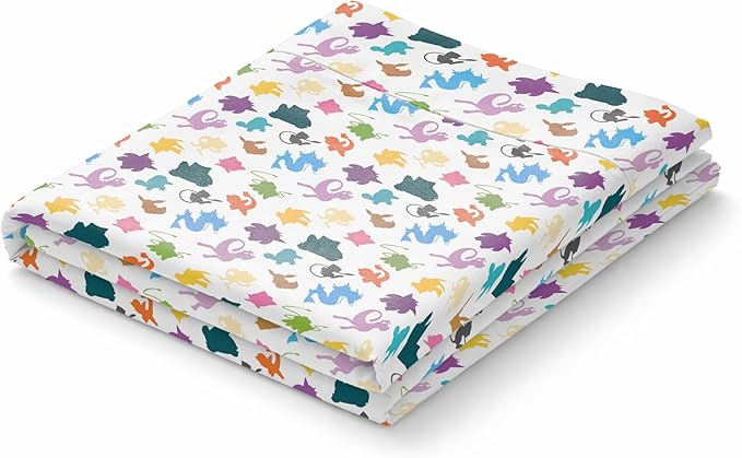 Northwest Pokemon Kanto Favorites Twin Size Bed in a Bag Set, Pikachu Charmander Squirtle Bulbasaur, Kids Boys Girls Bedding Comforter Sheets