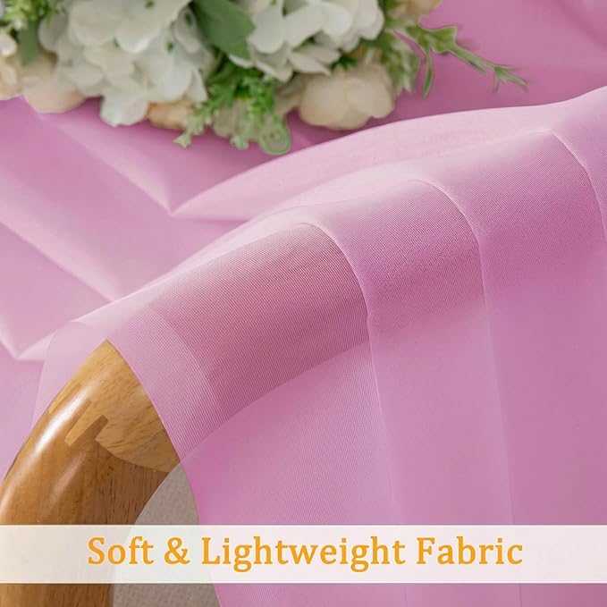 Gwine Sheer Curtains for Living Room 45 inch Length - Image 7