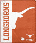 Proformance Home NCAA Texas Longhorns Endzone Ultra Soft Tailgate Throw