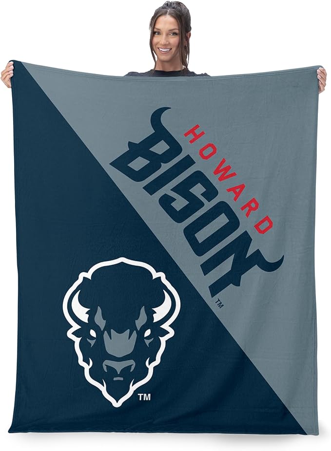 Northwest NCAA Silk Touch Throw Blanket, Ultra Soft Plush Polyester, Lightweight Warm Decorative Fan Gift, 46 x 60 in