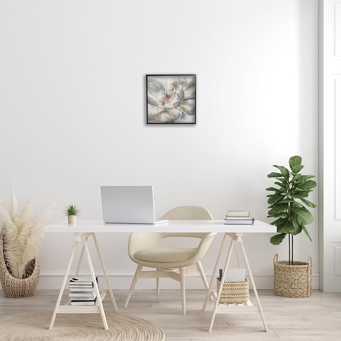 Abstract Floral Bloom Gallery, 17 x 17 Inch Framed Giclée Print | Stupell Industries · By K. Nari · Ready to hang · Made in USA