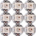 BTF-LIGHTING WS2812B 100PCS 5050SMD Individually Addressable Smart RGB LED Pixel for Arduino Single 1-led RGB LED Module Pixels Color Light White PCB Only DC5V Christmas(No Adapter or Controller)
