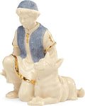 Lenox 853743 First Blessing Nativity Shepherd & Dog Figurine | ivory porcelain, hand-painted | 4.75 inch height | religious nativity scene collectible gift, holiday decor