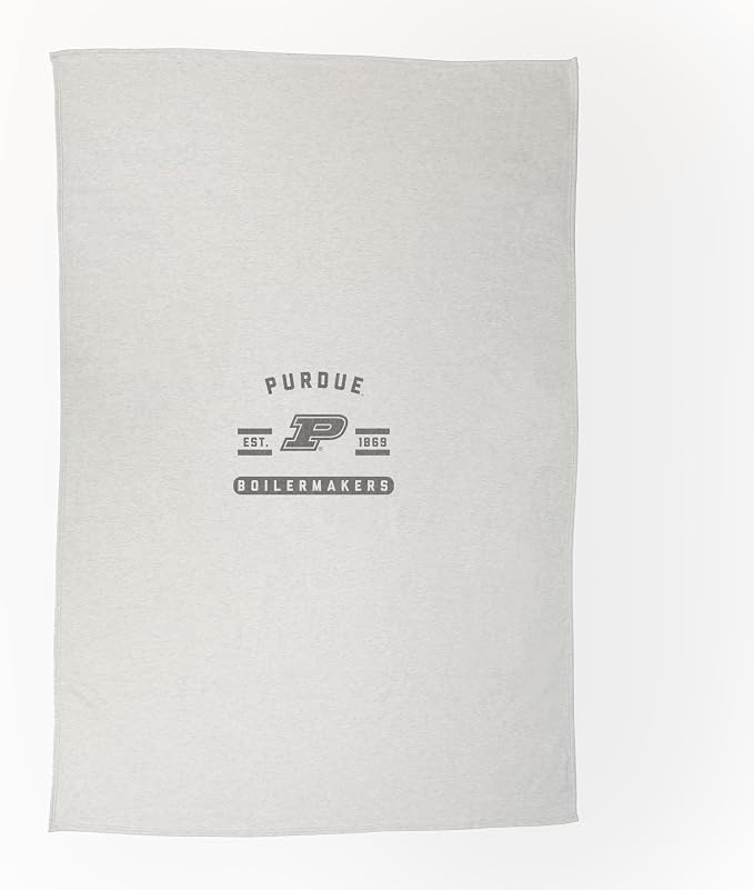 Logo Brands NCAA Sweatshirt Blanket - Officially Licensed Soft Throw Blanket for Fans, Cozy Game Day Blanket, Vintage-Style, Great Gift for Students & Alumni