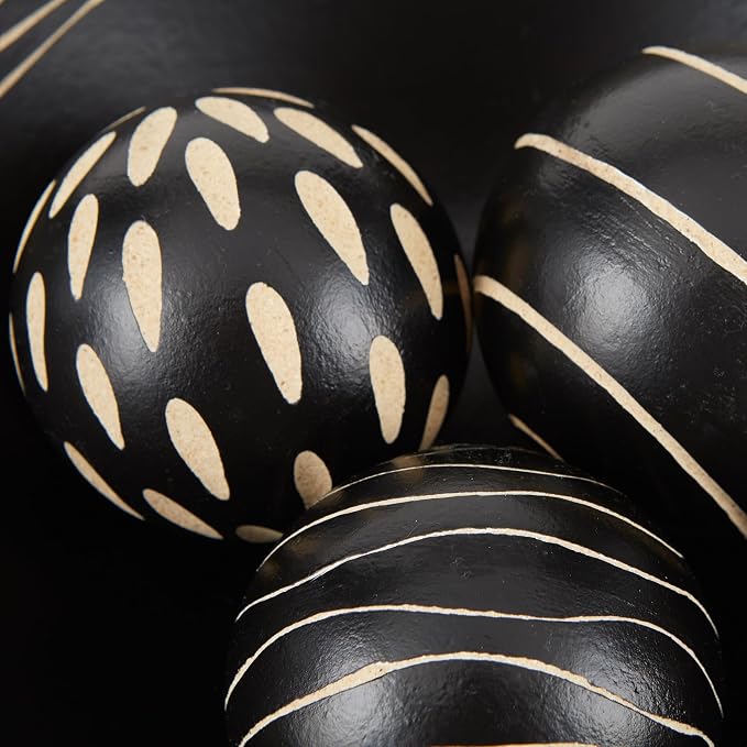 Wood Gifts & Decor Artisan Deco Bowl and Ball Centerpiece