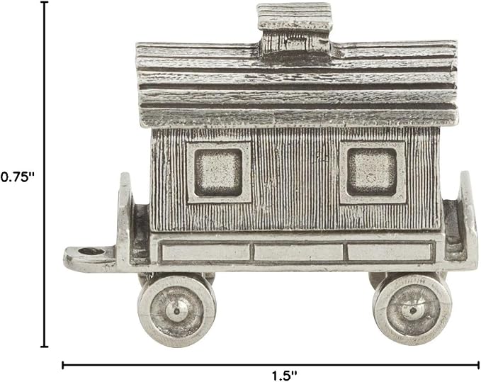 DANFORTH – Birthday Train Candleholder Caboose – Handcrafted Pewter Birthday Party Decorations – Made in USA