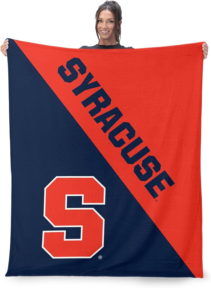 Northwest NCAA Silk Touch Throw Blanket, Ultra Soft Plush Polyester, Lightweight Warm Decorative Fan Gift, 46 x 60 in
